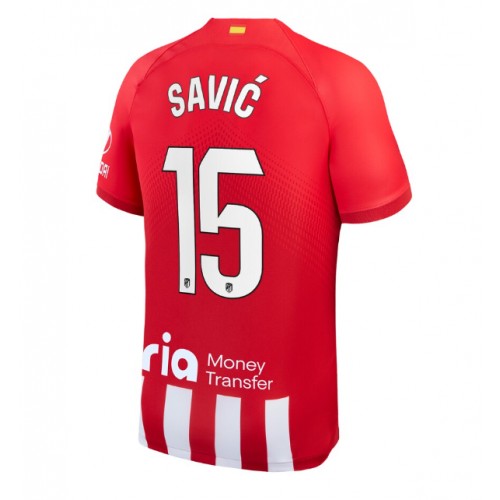 Maillot de foot Atletico Madrid Stefan Savic #15 Domicile 2023-24 Manches Courte